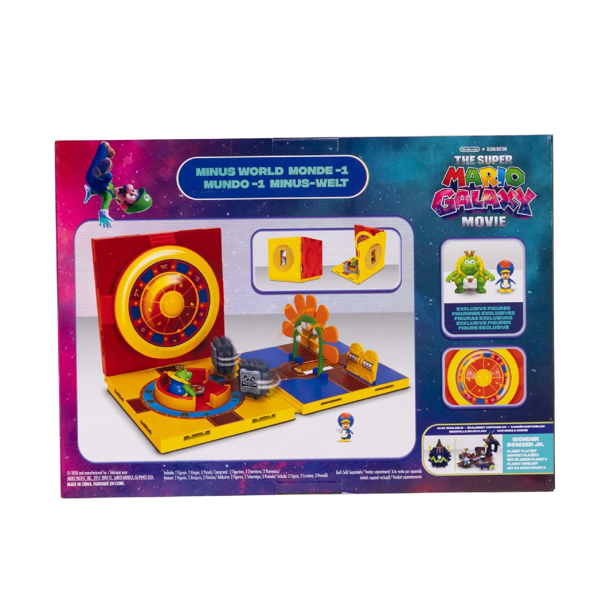 Minus World Diorama Set Featuring Wart & Penguin Toad - Super Mario Galaxy Movie by JAKKS Pacific