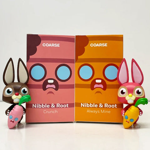 NIbble & Root Brown & Red 4-inch Figures Set of 2 by Playhouse x Coarse Toys