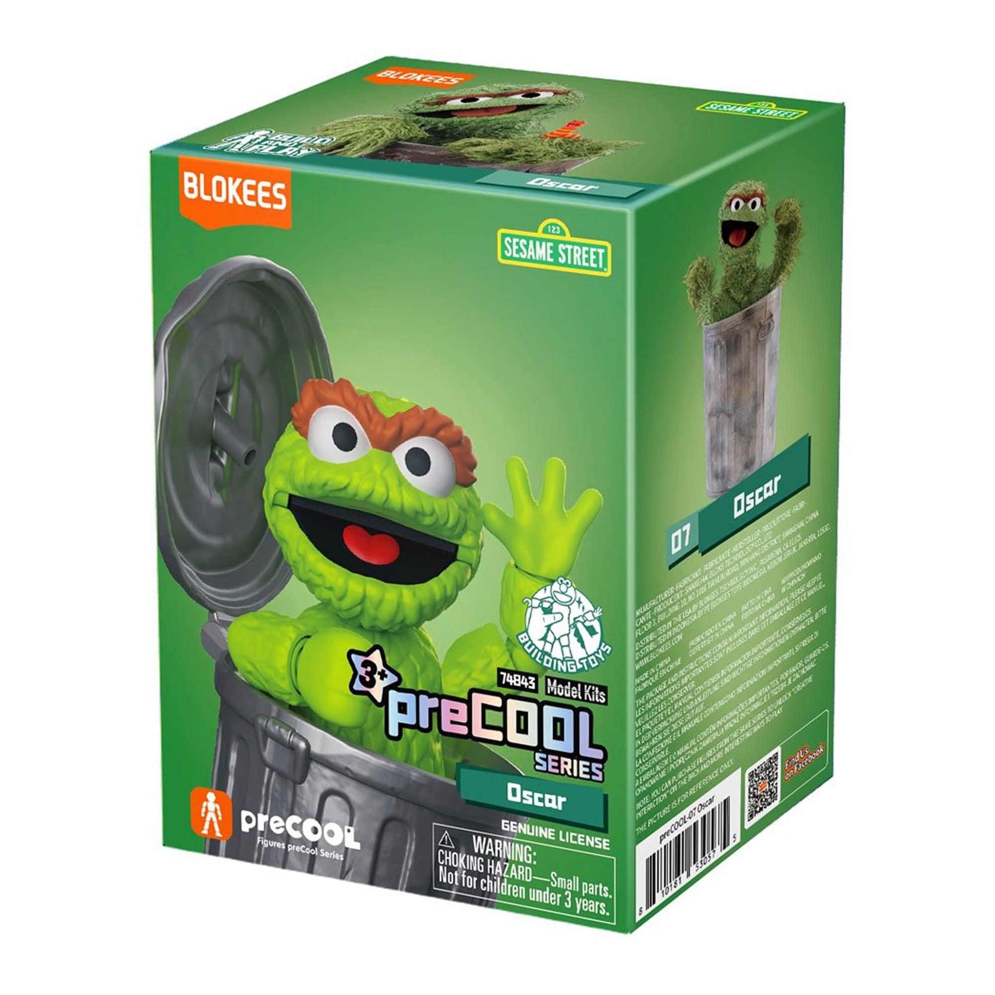 Oscar the Grouch Sesame Street Mini Model Kit Series 2 Blokees