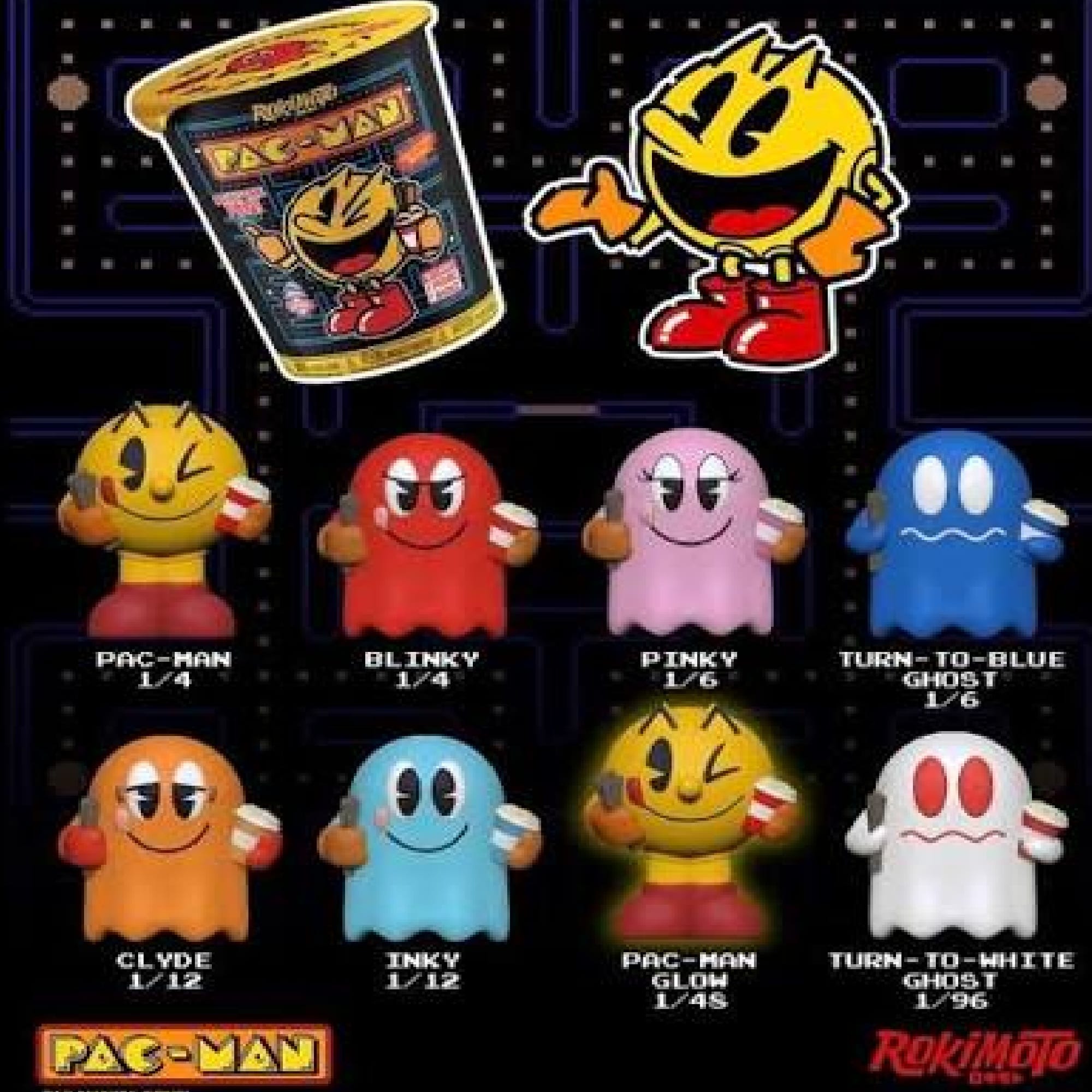 Pac-Man 3-inch Figure Blind Box by Rokimoto