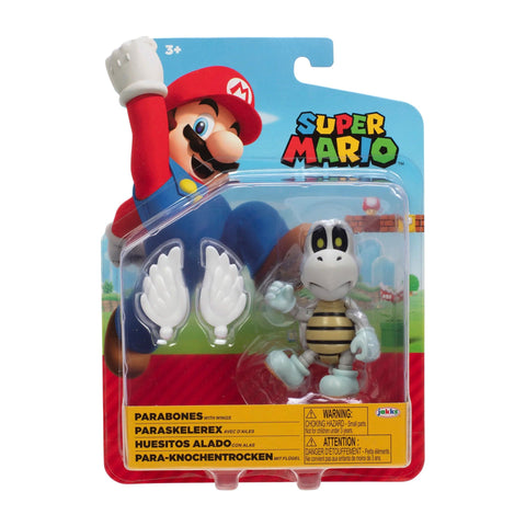 Parabones w/ Wings Wave 42 Super Mario Bros 4" Nintendo Figure by Jakks Pacific