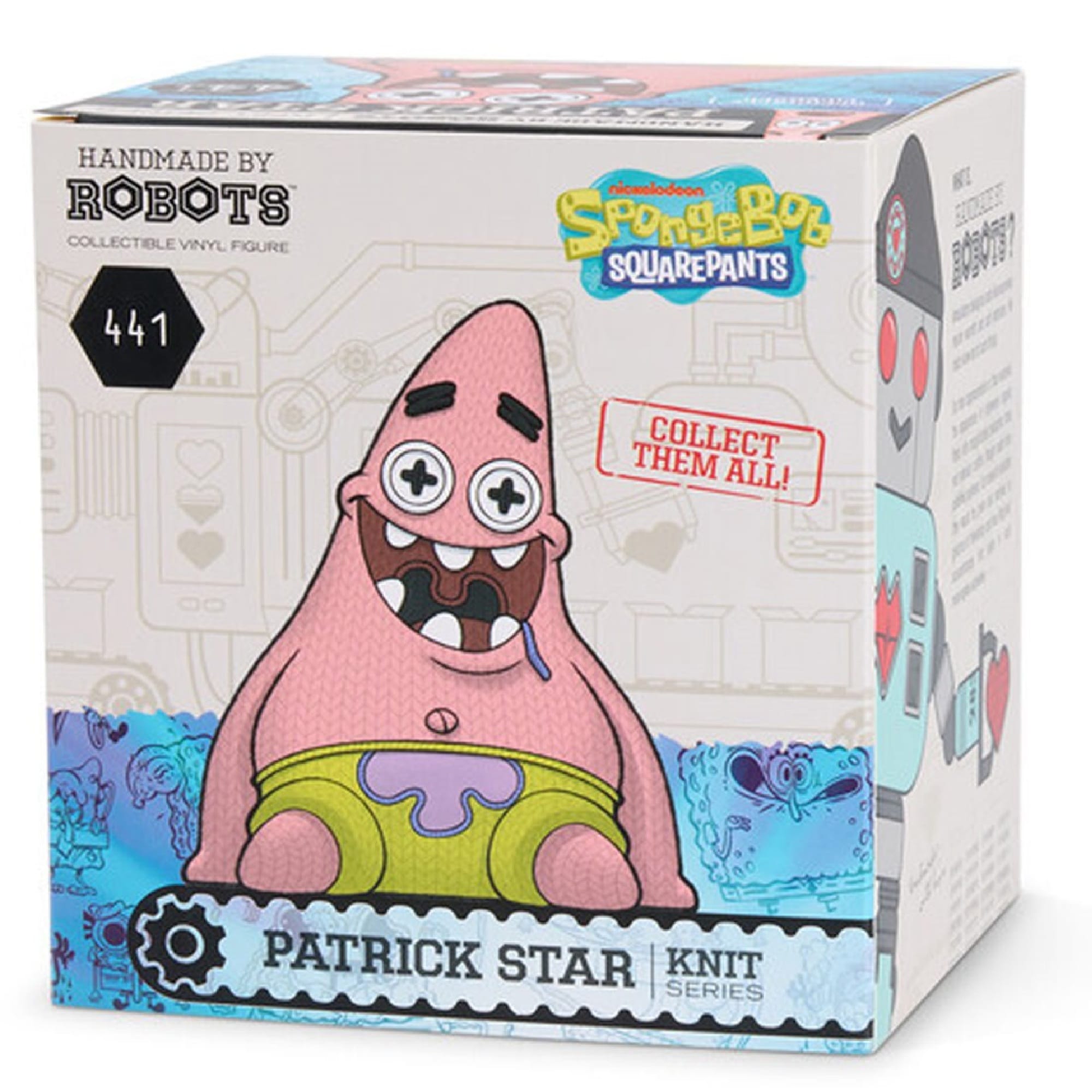 Patrick SpongeBob SquarePants Vinyl Figure #441 Handmade By Robots