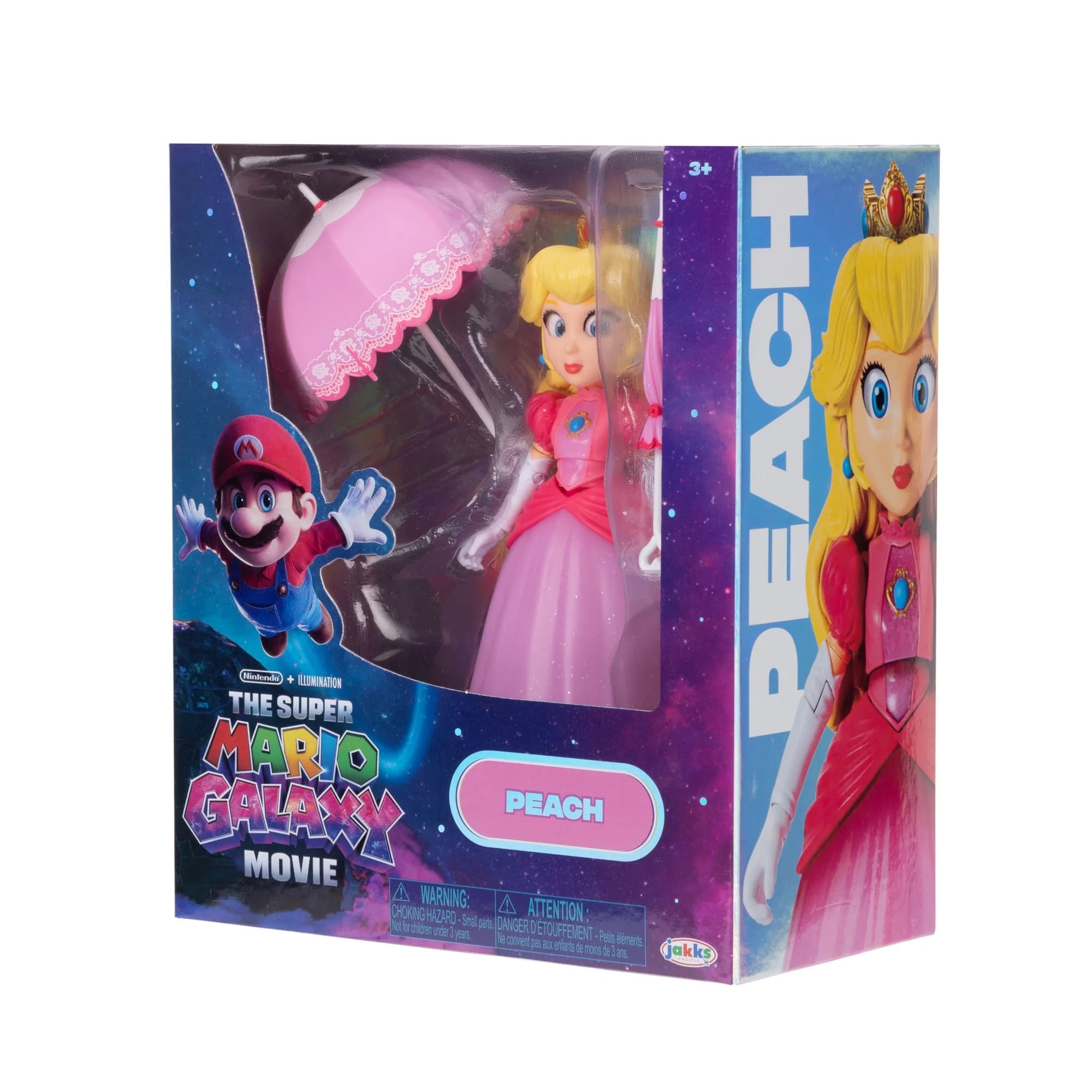 Princess Peach 5-Inch Action Figure - Super Mario Galaxy Movie by JAKKS Pacific