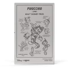 Disney Pinnochio Silver Collectible Set Ltd Edition 1000 pcs Worldwide by Agoro