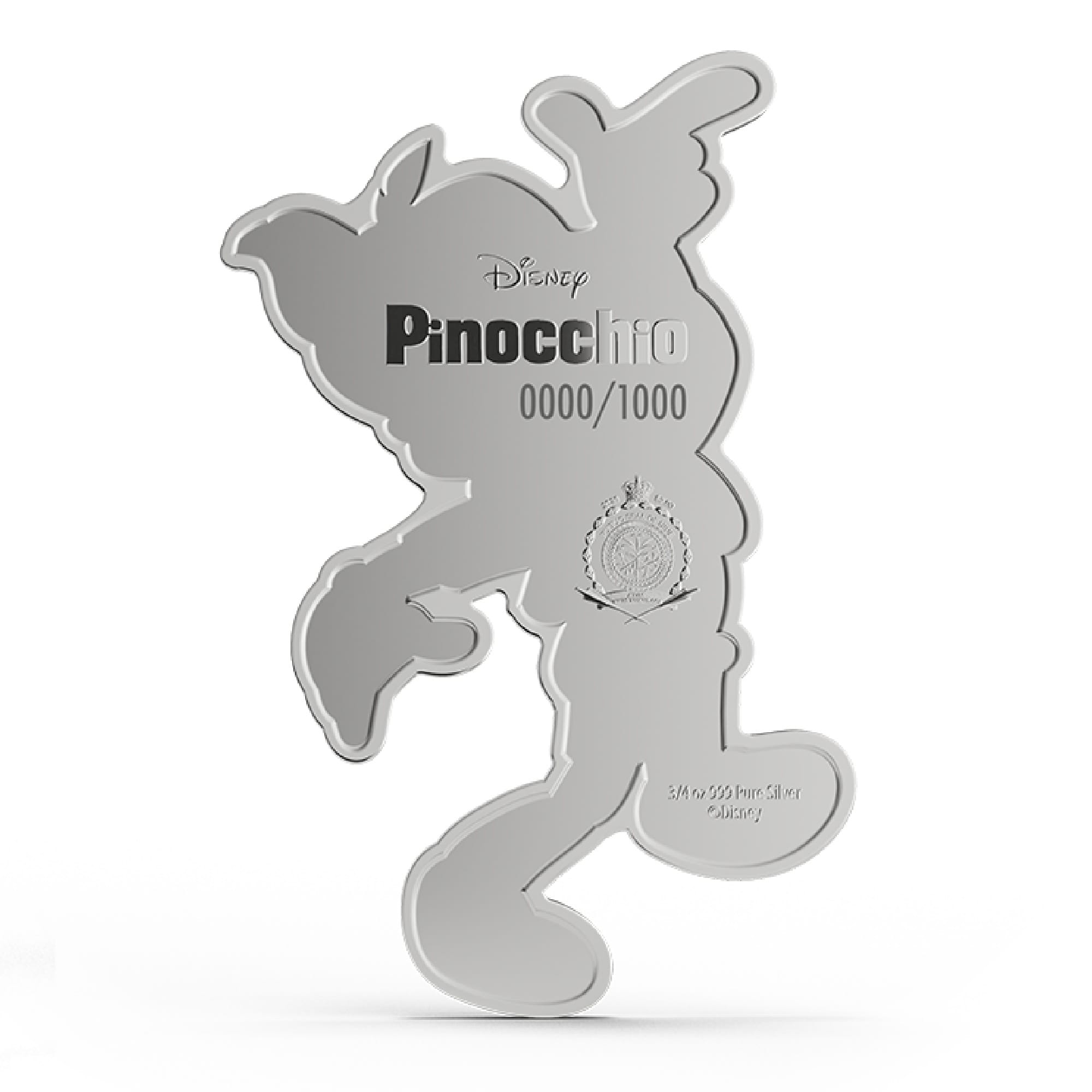 Disney Pinnochio Silver Collectible Set Ltd Edition 1000 pcs Worldwide by Agoro