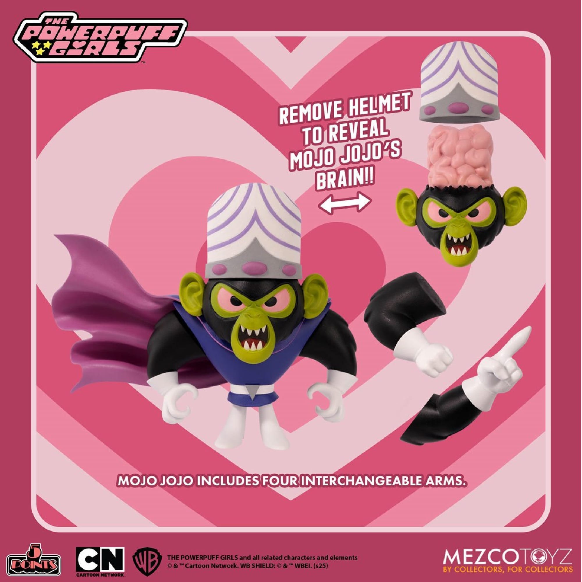 The Powerpuff Girls 5 Points Deluxe Action Figure Set of 4 by Mezco Toyz