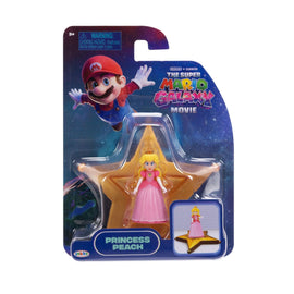 Princess Peach 1.5 inch Mini Star Figure Super Mario Galaxy Movie Jakks Pacific