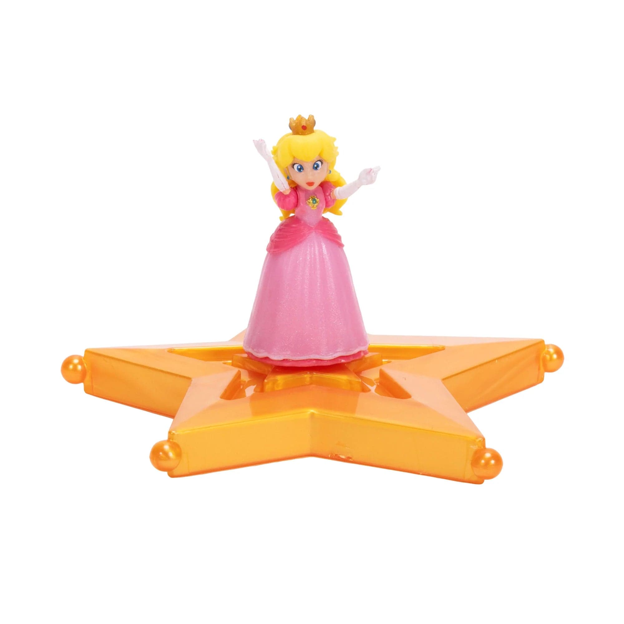 Princess Peach 1.5 inch Mini Star Figure Super Mario Galaxy Movie Jakks Pacific