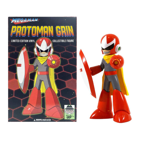ProtoMan Grin Capcom 15" Vinyl Figure Ron English x  Mega Man