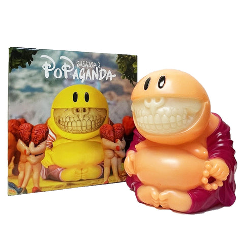 Purple Mad Happy Monk Grin Black Light Magic by Ron English x Mindstyle