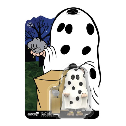 Charlie Brown (Ghost Sheet) Peanuts Reaction Figure Super7