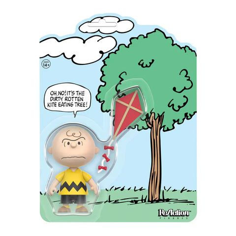 Charlie Brown Kite Eating Tree Peanuts 3.75" Reaction Figure by Super7