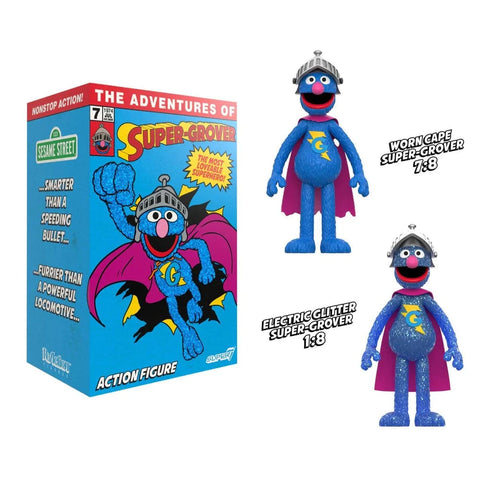 Super Grover 3.75" Blind Box Sesame Street Figure by Super7