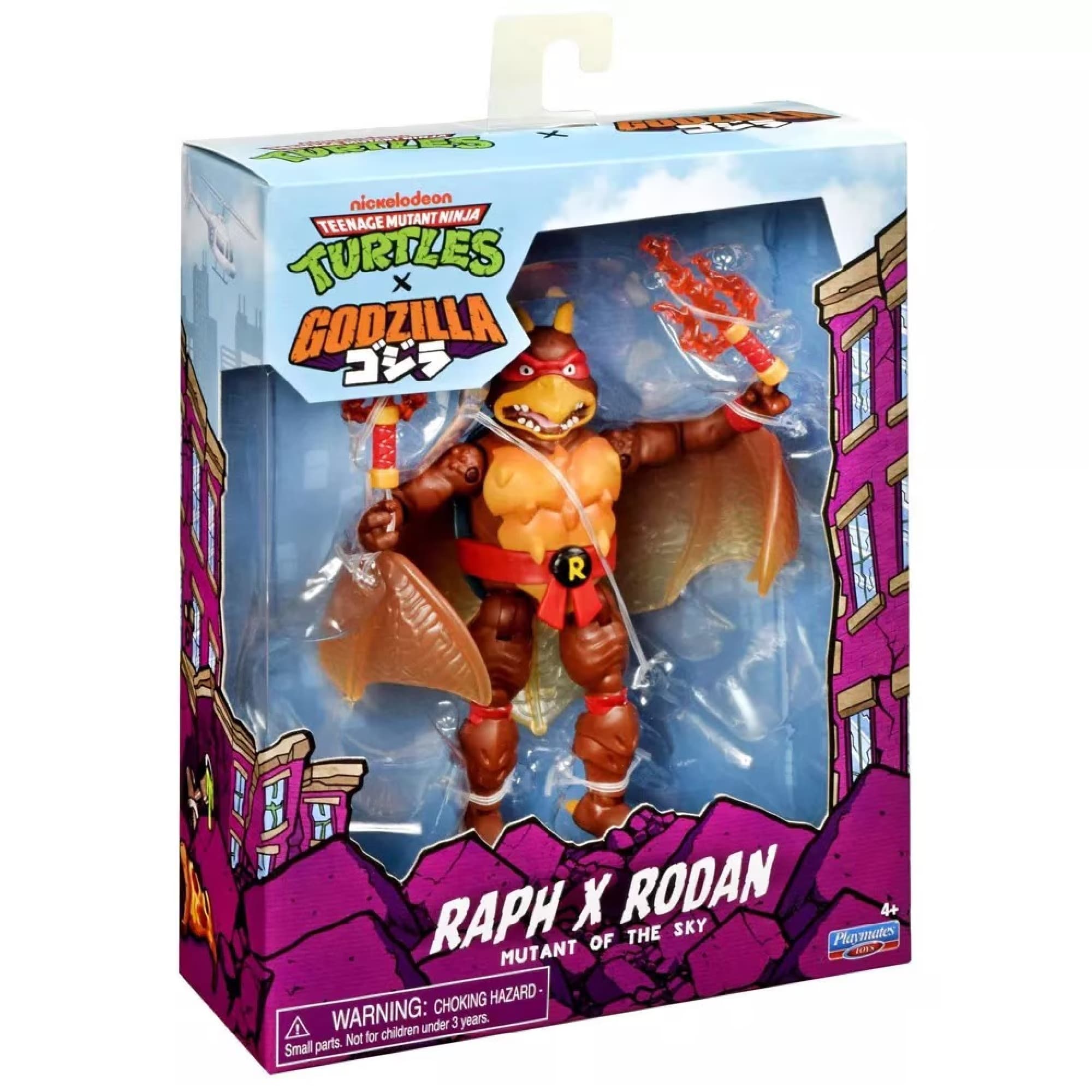 Raphael x Rodan - TMNT x Godzilla Action Figure with Accessories by Playmates Toys