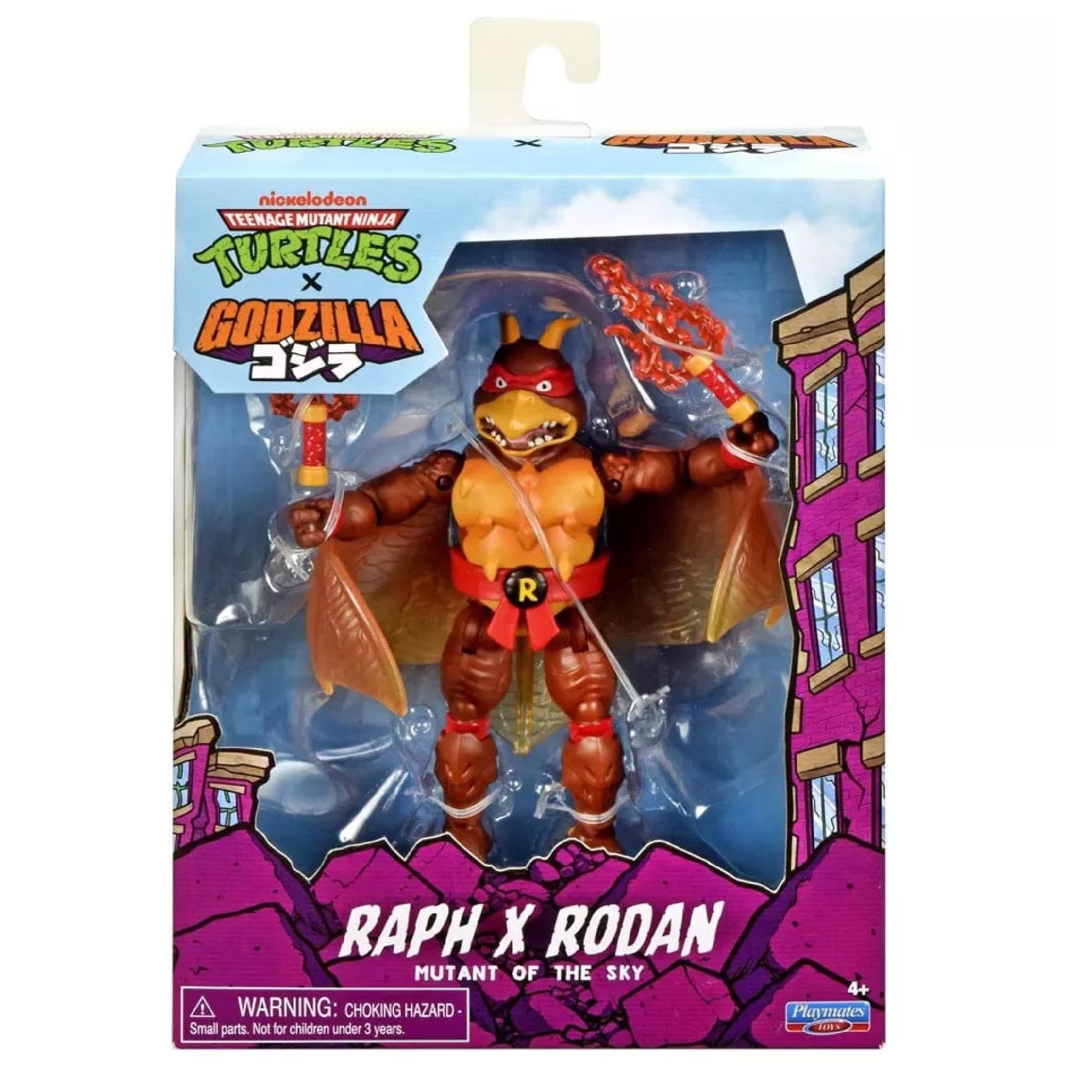 Raphael x Rodan - TMNT x Godzilla Action Figure with Accessories by Playmates Toys