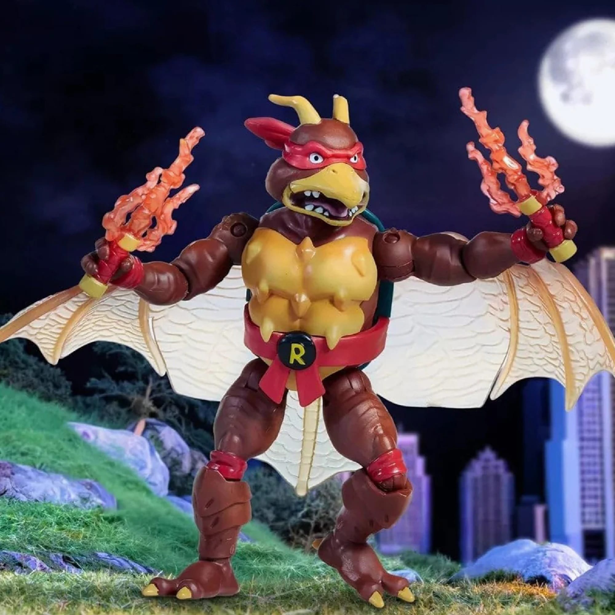 Raphael x Rodan - TMNT x Godzilla Action Figure with Accessories by Playmates Toys
