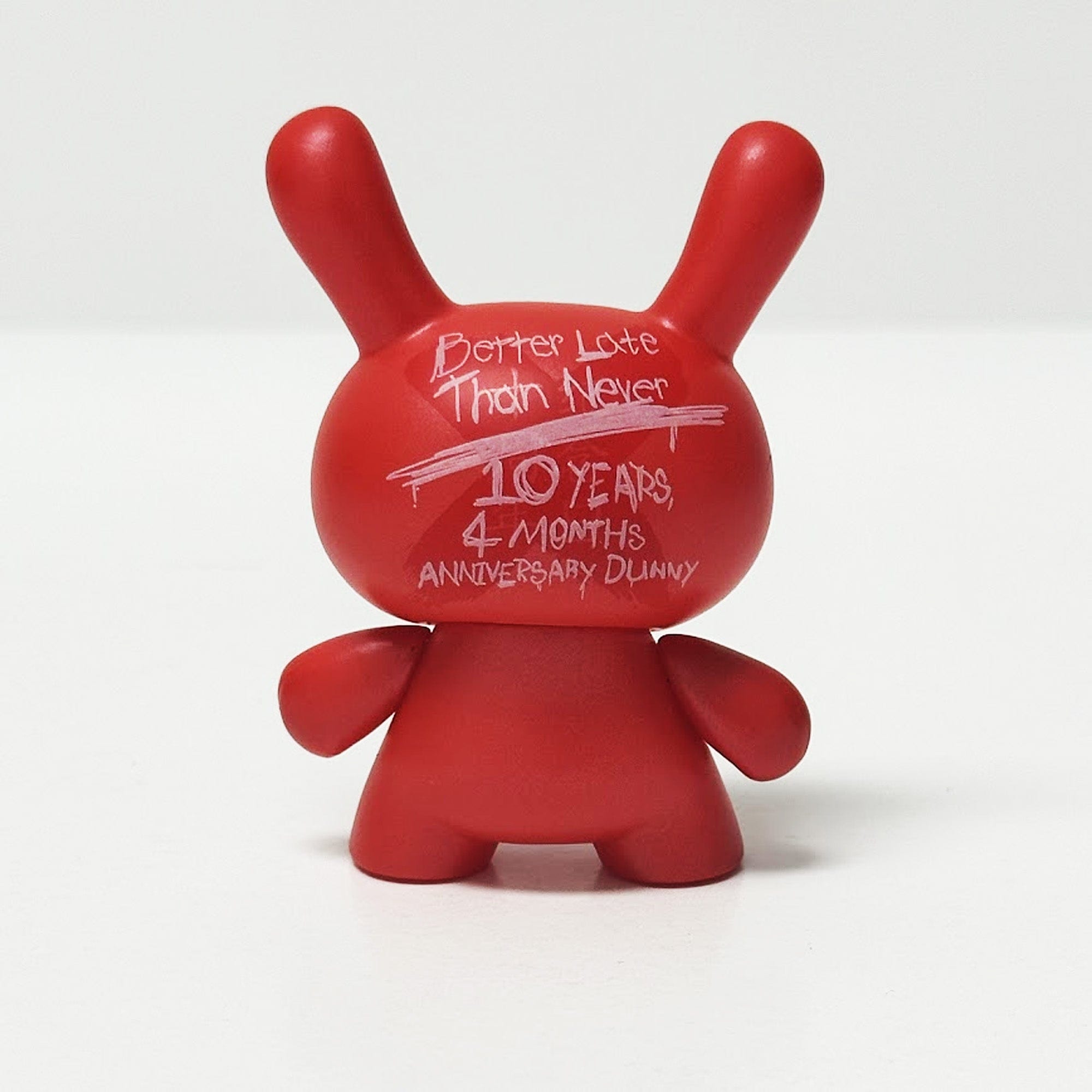 Red 10 Year Anniversary Dunny by Kidrobot