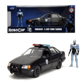 RoboCop Hollywood Rides 1:24 Scale 1986 Ford Taurus Police Car with RoboCop Figure by Jada Toys