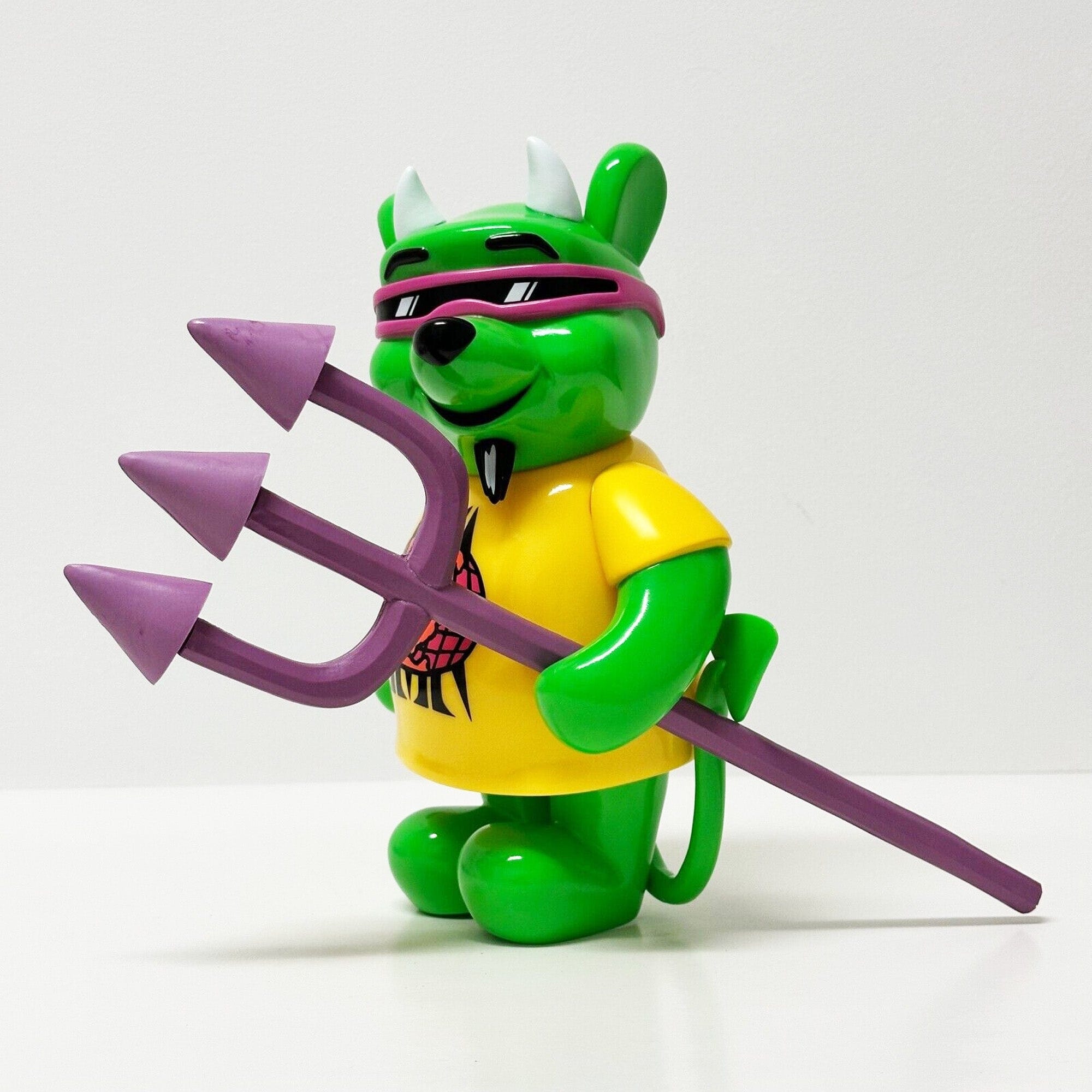 Rocco3 Devil Bear Monster Green by Marc McKee x Black Book Toy