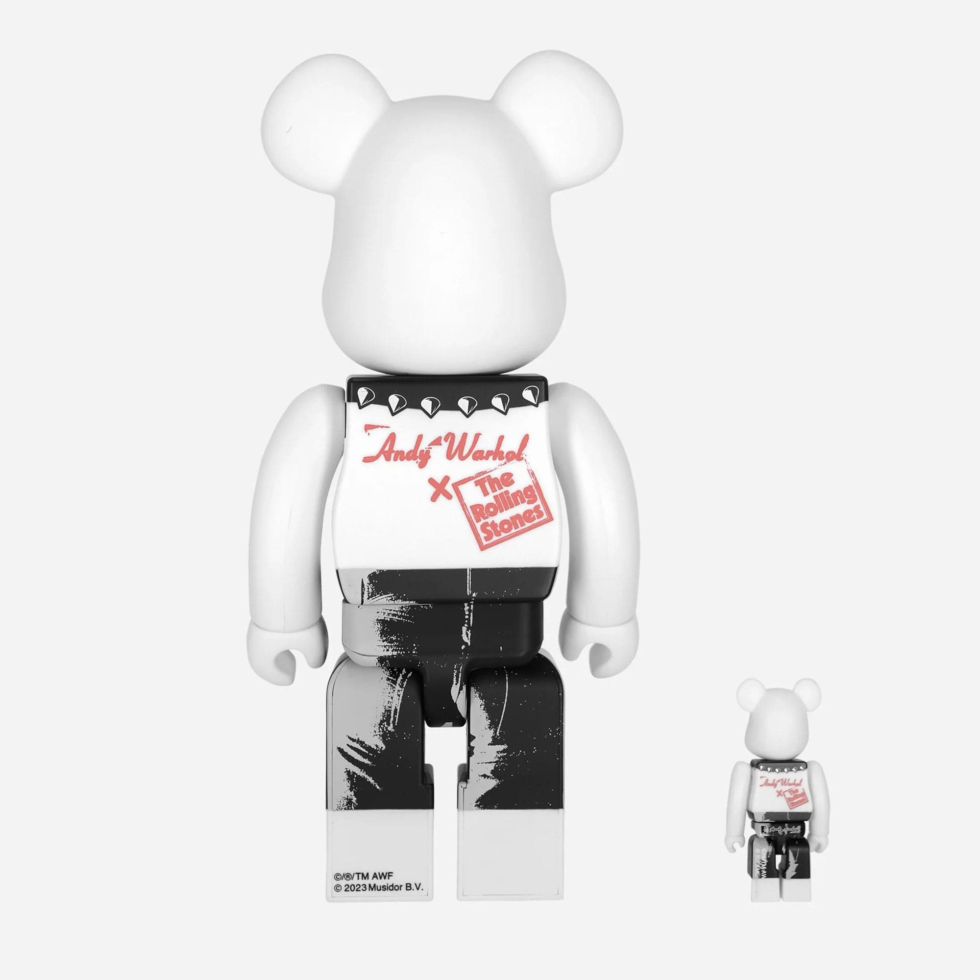 Rolling Stones Sticky Fingers Andy Warhol 400% + 100% Bearbrick Medico