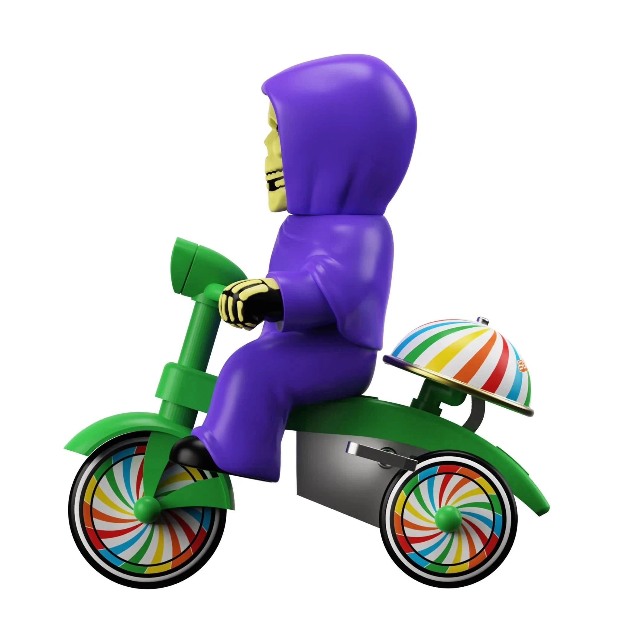 Misfits Fiend (Purple w/ Green Trike) Super Cycle by Super7