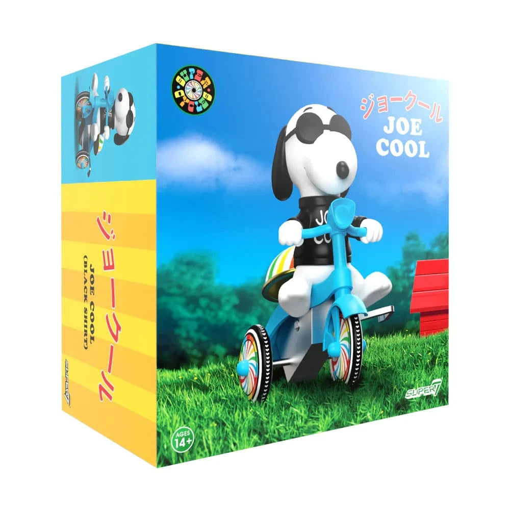Peanuts Cursor Snoopy Joe Cool (Black with Blue Trike) Cycle Figure Super7