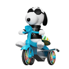 Snoopy Joe Cool (Black with Blue Trike) Cycle Figure Super7