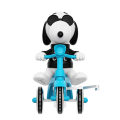 Snoopy Joe Cool (Black with Blue Trike) Cycle Figure Super7