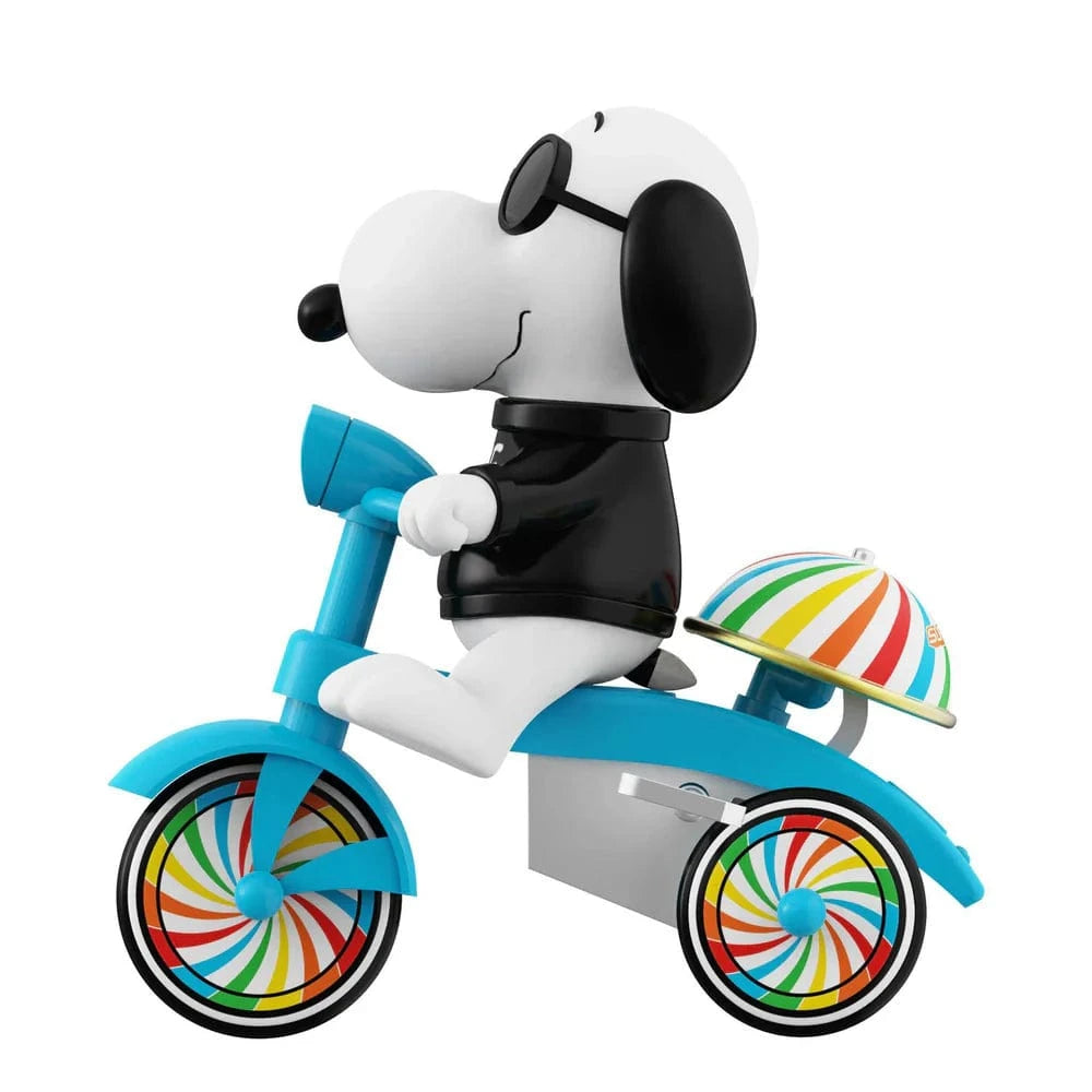 Snoopy Joe Cool (Black with Blue Trike) Cycle Figure Super7