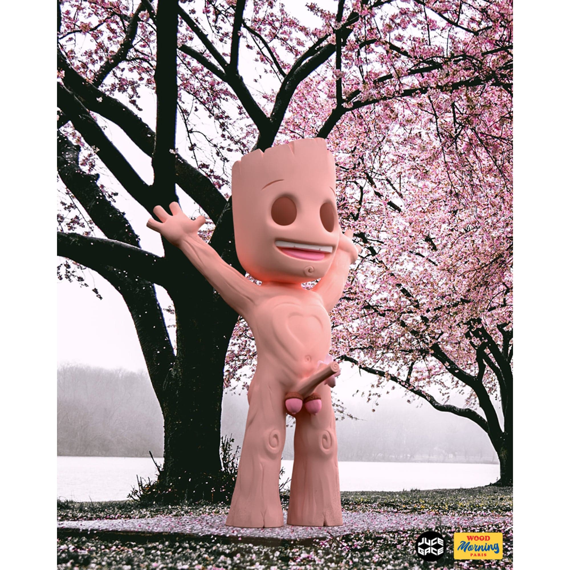 I am Wood Sakura Edition Resin Figure by Juce Gace