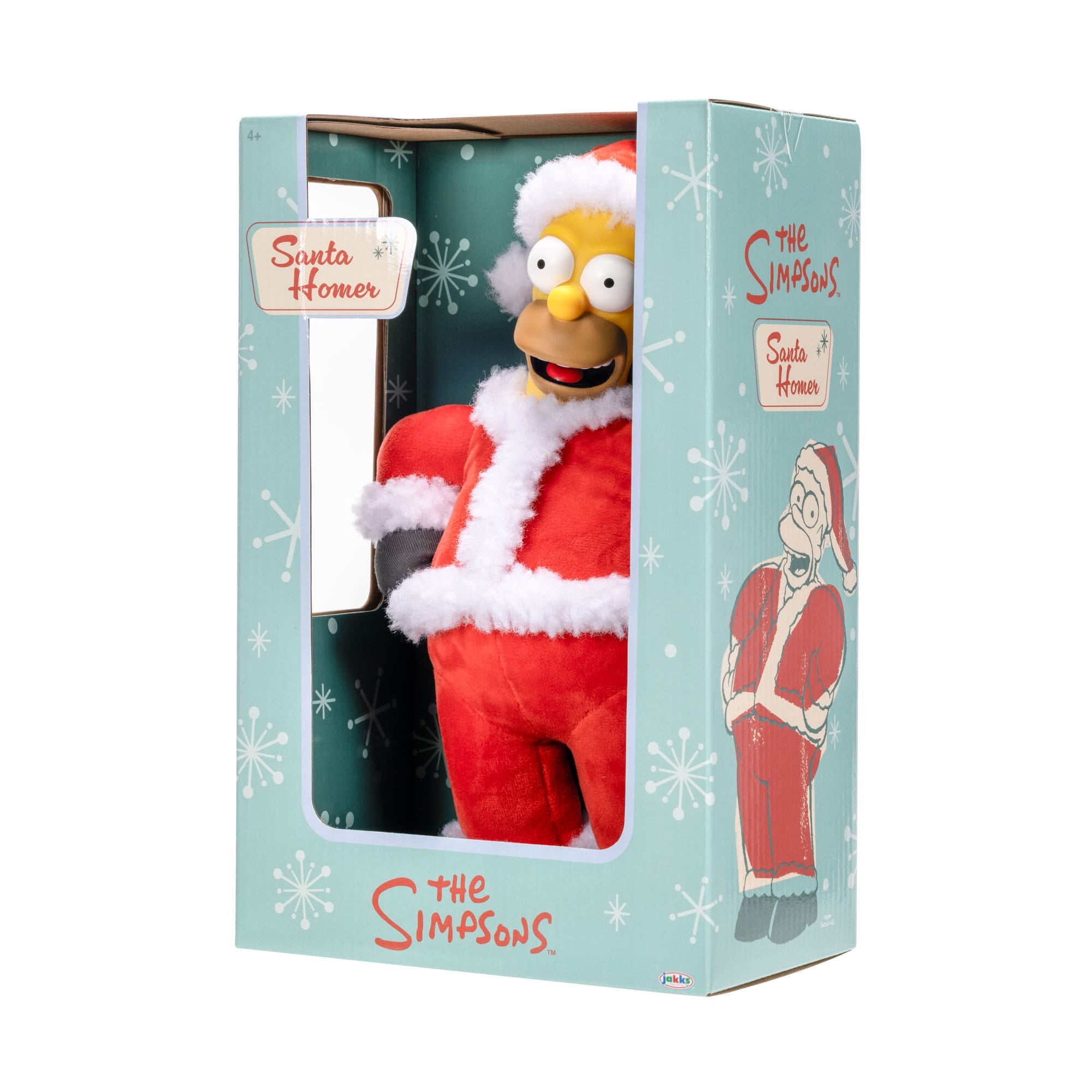 The Simpsons Santa Homer 10-Inch Roto Plush Figure by JAKKS Pacific
