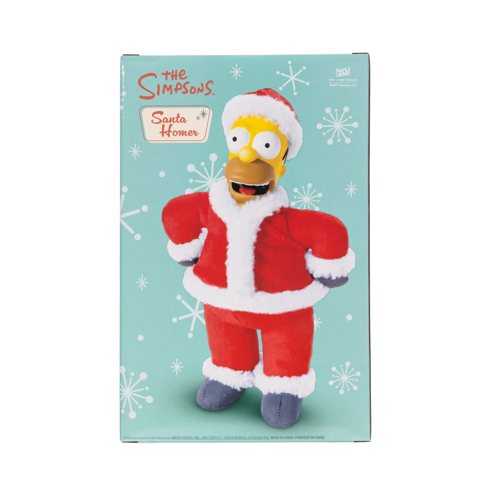 The Simpsons Santa Homer 10-Inch Roto Plush Figure by JAKKS Pacific