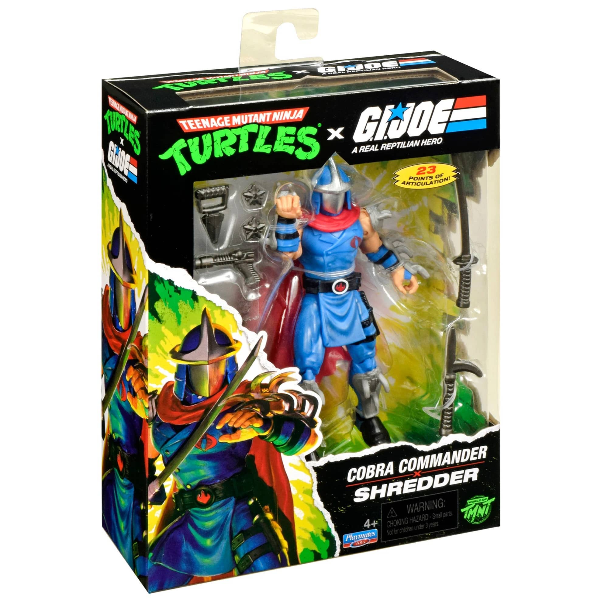 Shredder as Cobra Commander - TMNT x G.I. Joe Action Figure with Accessories by Playmates Toys