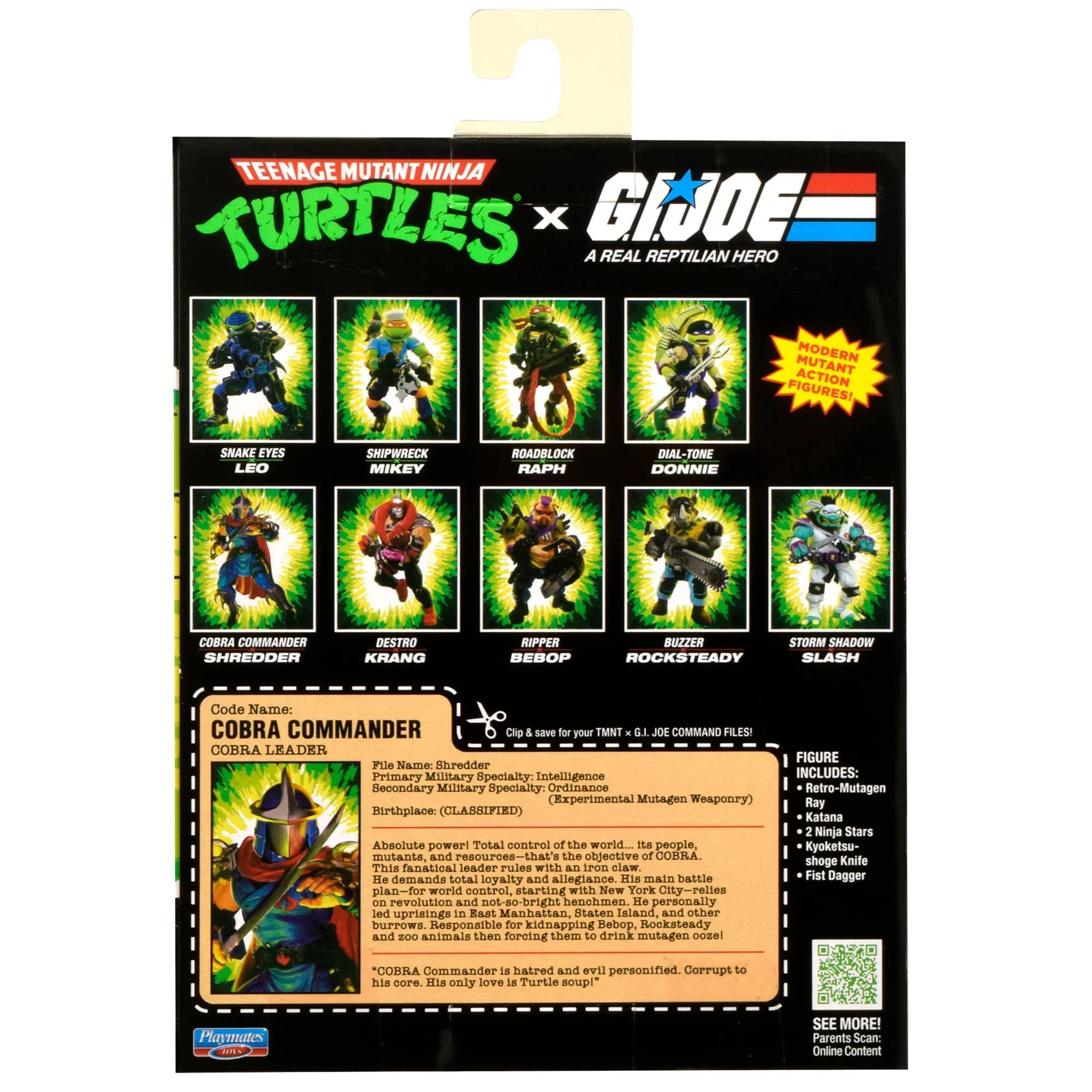 Shredder as Cobra Commander - TMNT x G.I. Joe Action Figure with Accessories by Playmates Toys