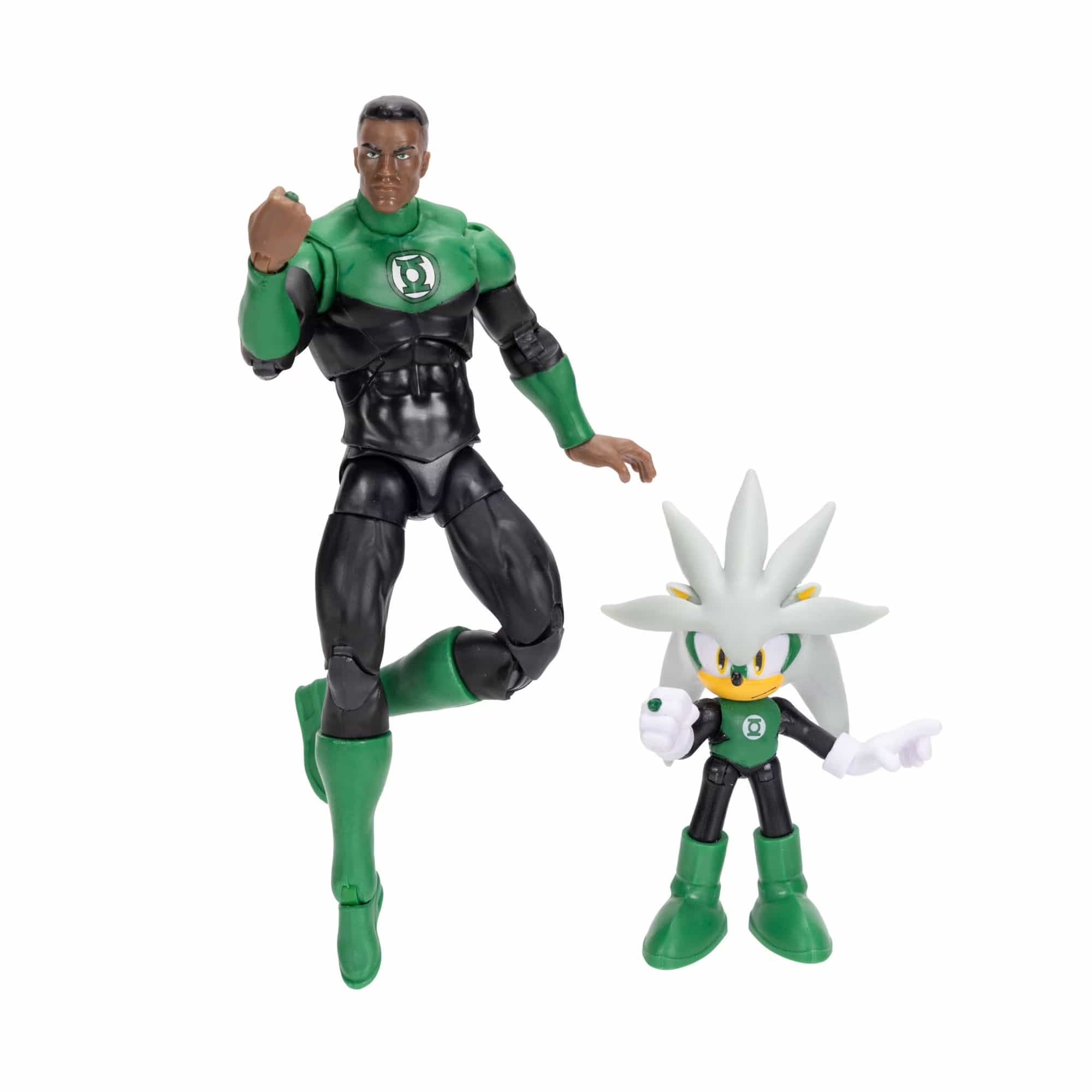 Silver and Green Lantern 5 inch + 2.5 inch Multi Pack Sonic x DC Jakks Pacific