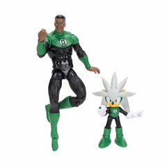 Silver and Green Lantern 5 inch + 2.5 inch Multi Pack Sonic x DC Jakks Pacific