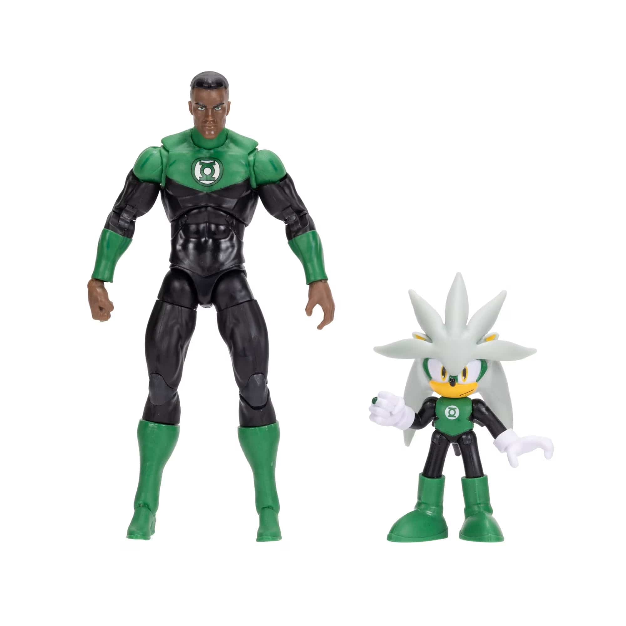 Silver and Green Lantern 5 inch + 2.5 inch Multi Pack Sonic x DC Jakks Pacific