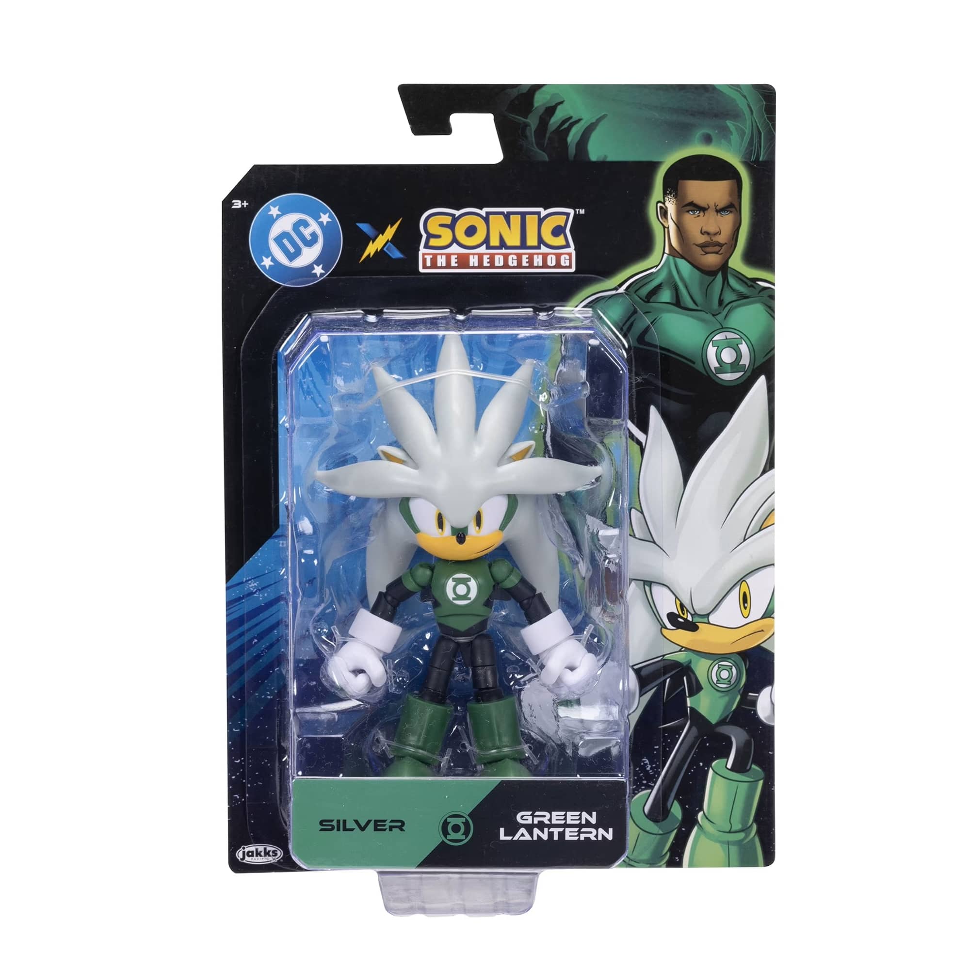 Silver as Green Lantern 5 inch Action Figure Sonic x DC Jakks Pacific