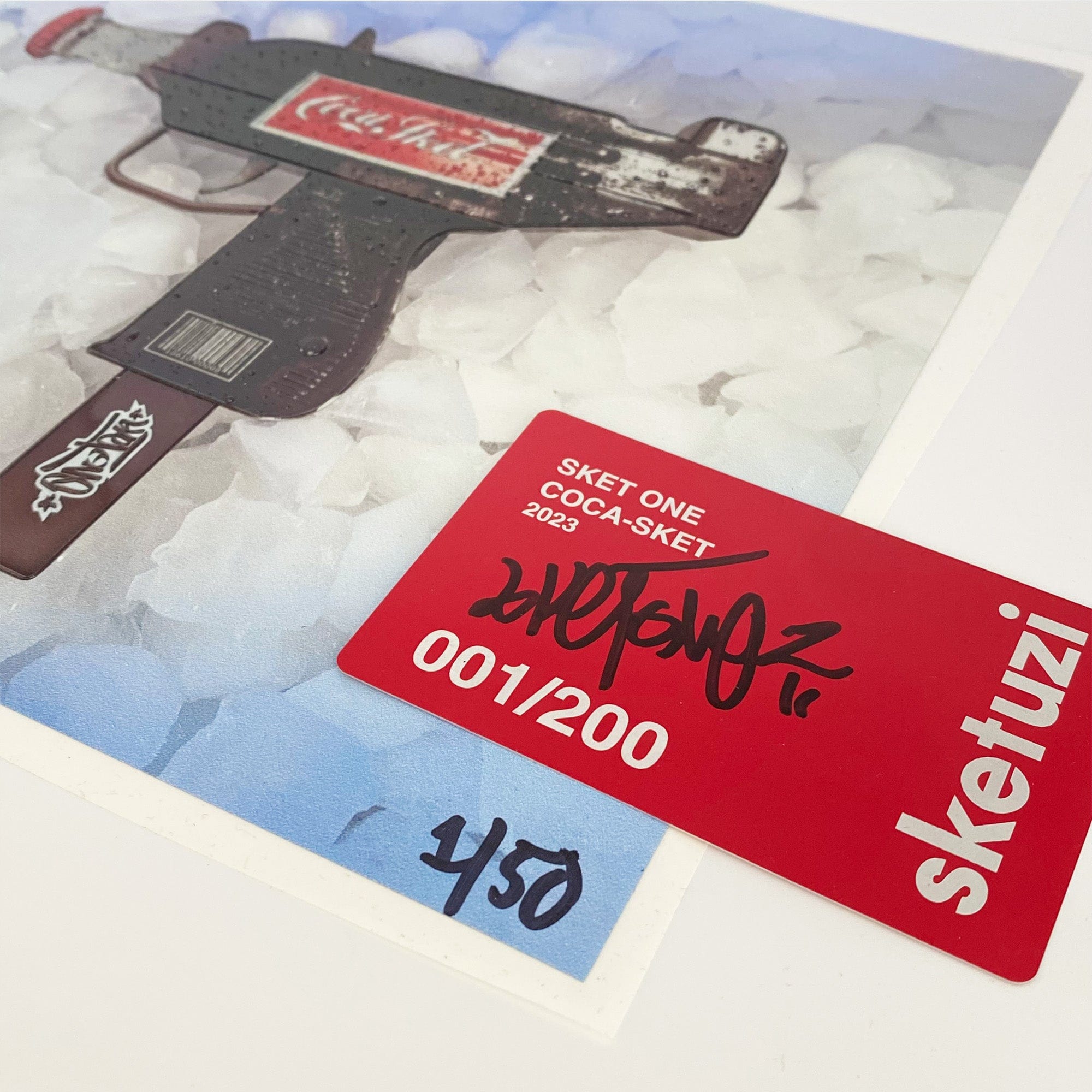 Sket-One's Coca-Sket Uzi Resin Sculpture