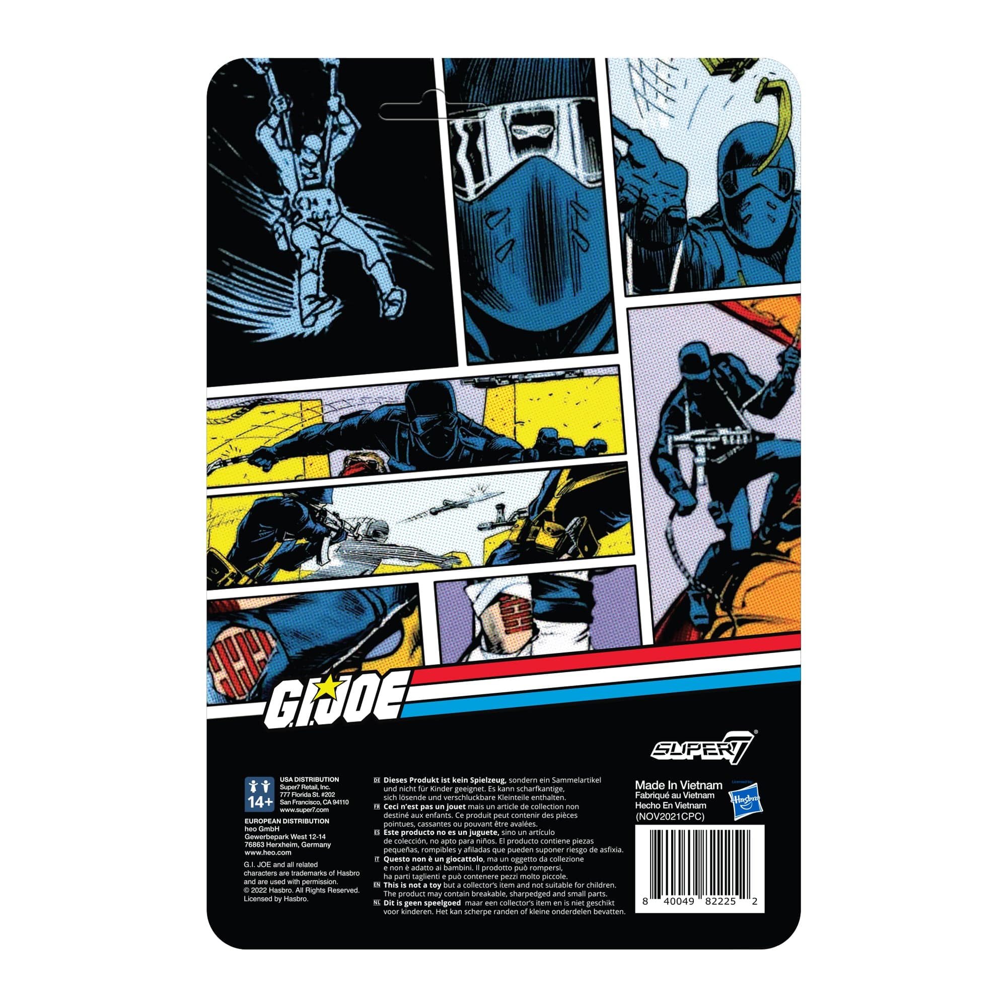 G.I. JOE Snake Eyes Comic Version Wave 2 Reaction Figure by Super7