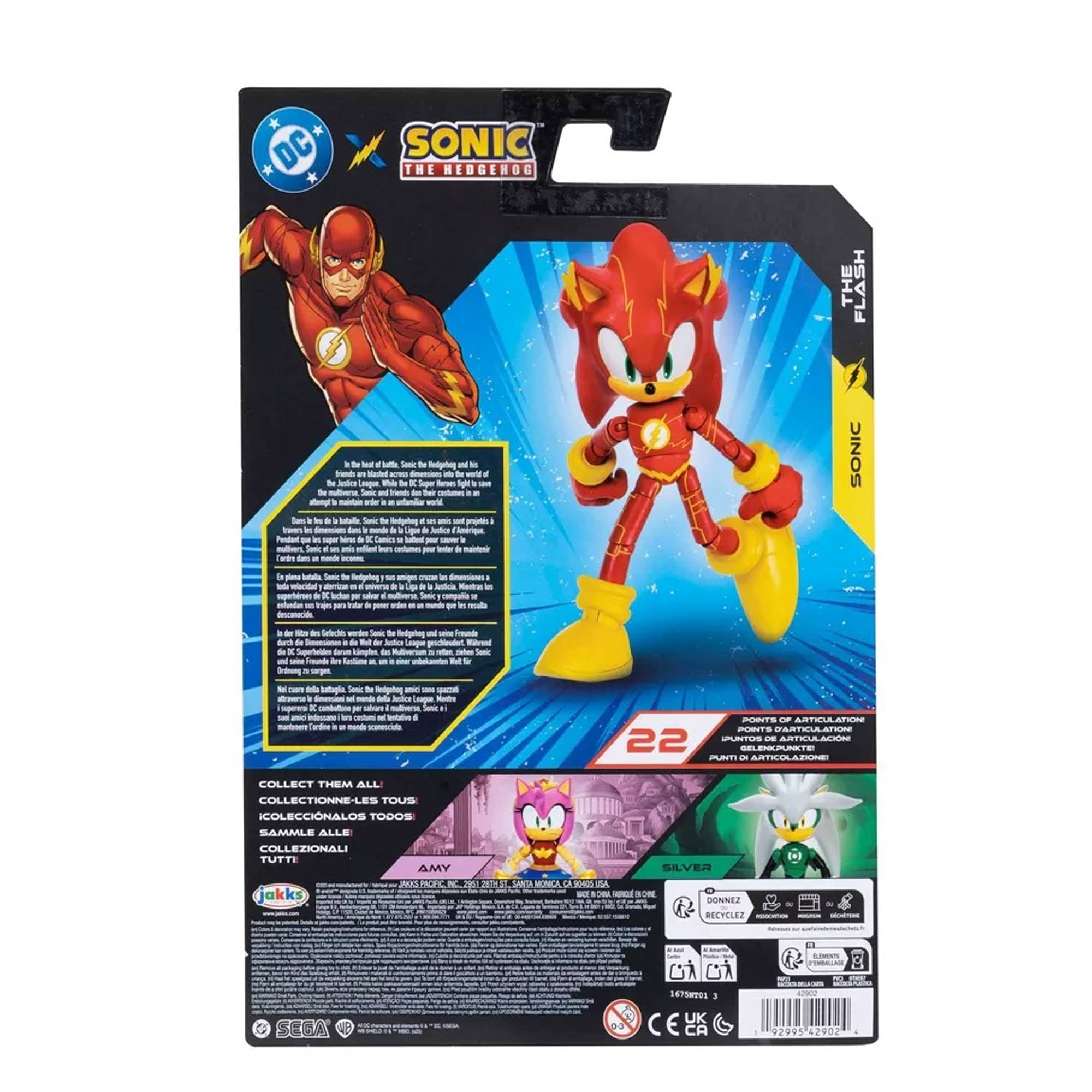 Sonic as Flash 5 inch Action Figure Sonic x DC Jakks Pacific