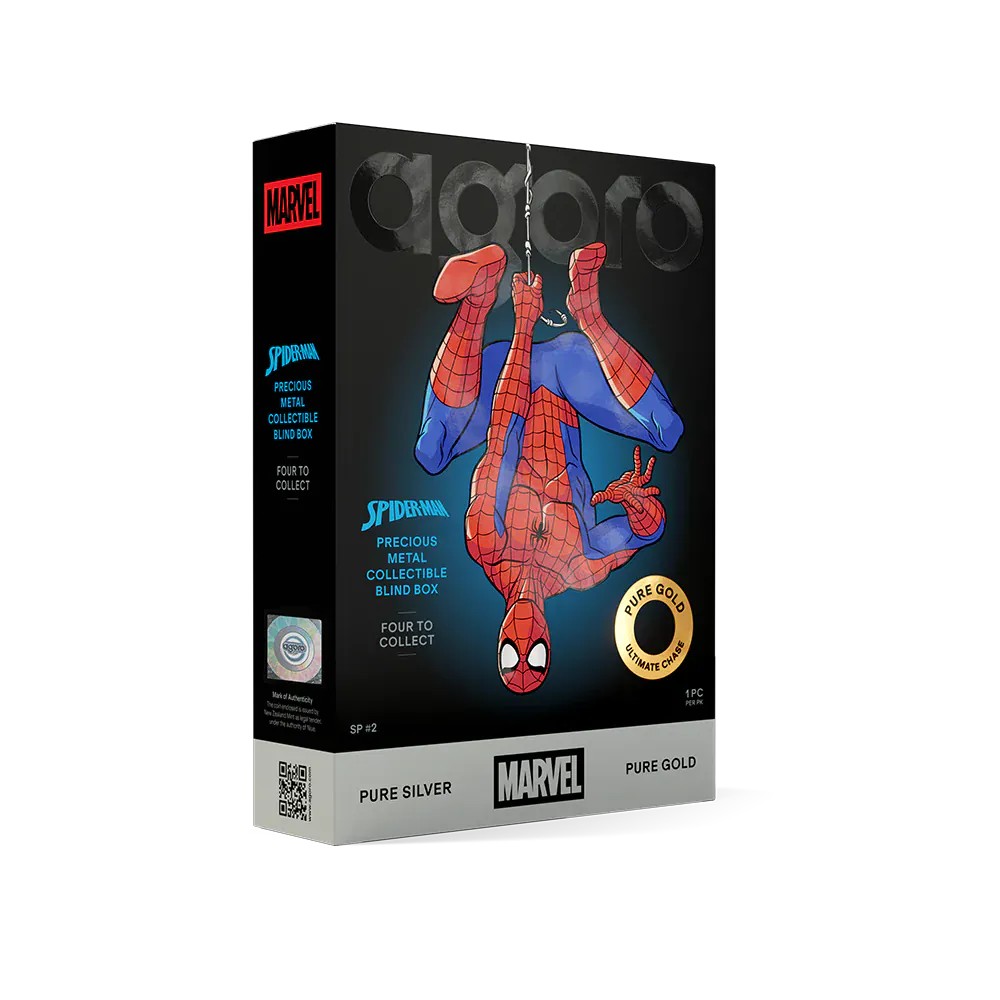 Marvel Spider-Man Transforms 1/2 oz Silver Coin Blind Box by Agoro