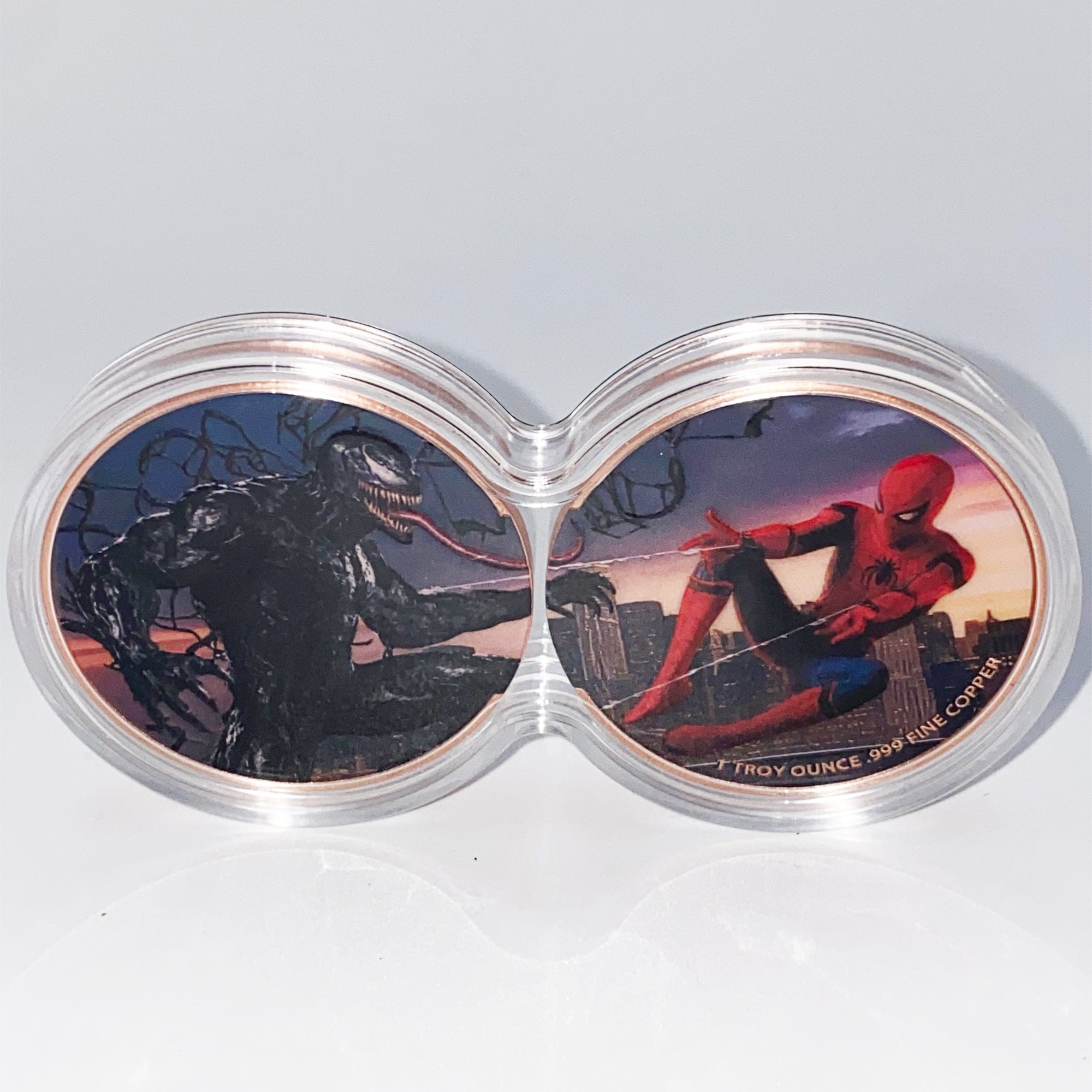 Spiderman Vs Venom DuoStack Colorized 2x1oz Copper Coin Set