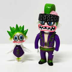 Punk Rock Boy & Baby Sofubi Figure Set by Suicidal Tendencies x Black Book Toy