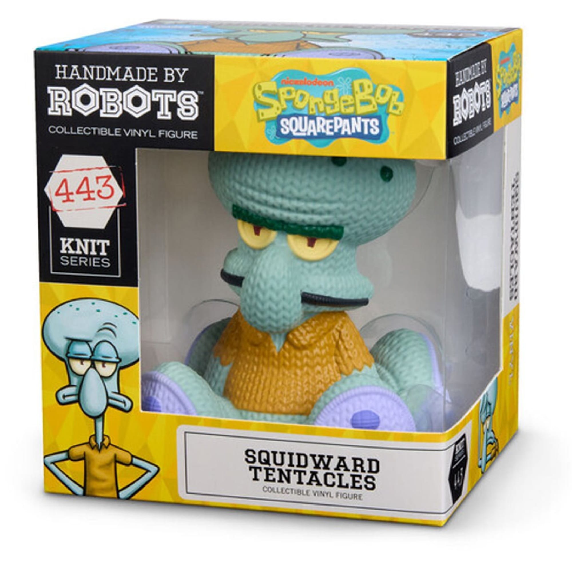 Squidward SpongeBob SquarePants  Vinyl Figure #443 Handmade By Robots