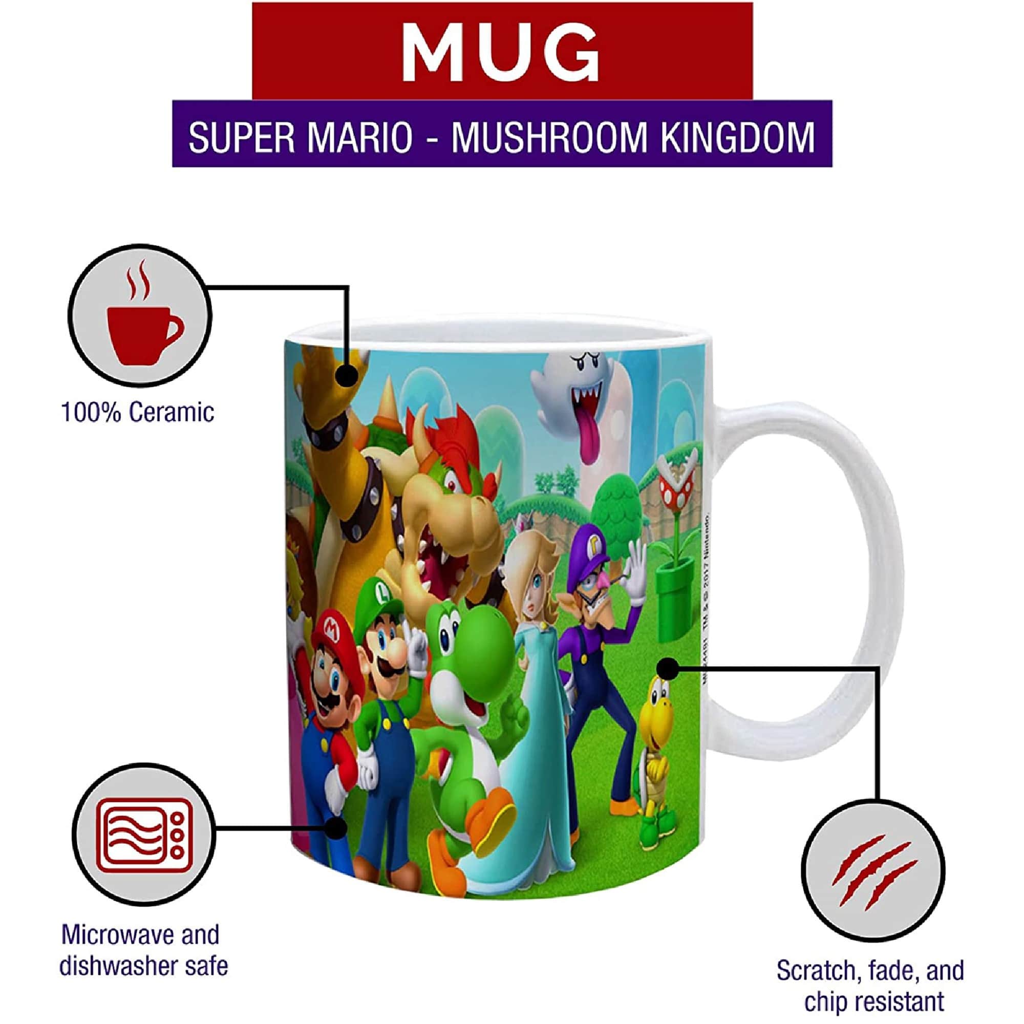 Super Mario - Mushroom Kingdom Nintendo 11 oz mug