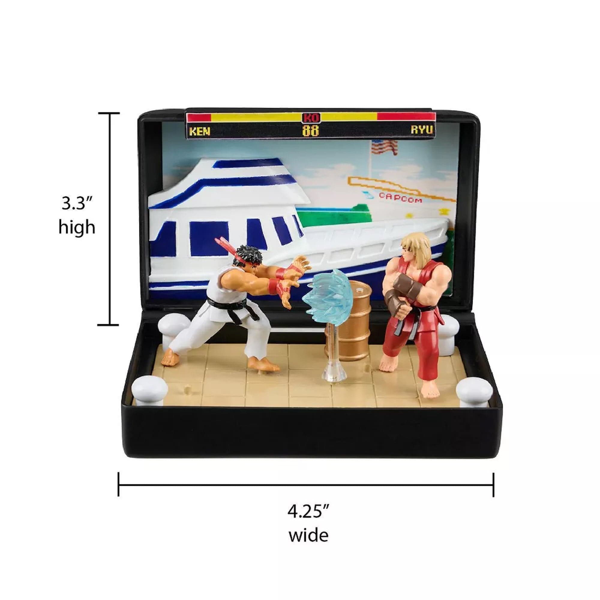 Super Street Fighter II SEGA Genesis Collectible Diorama Console Heroes