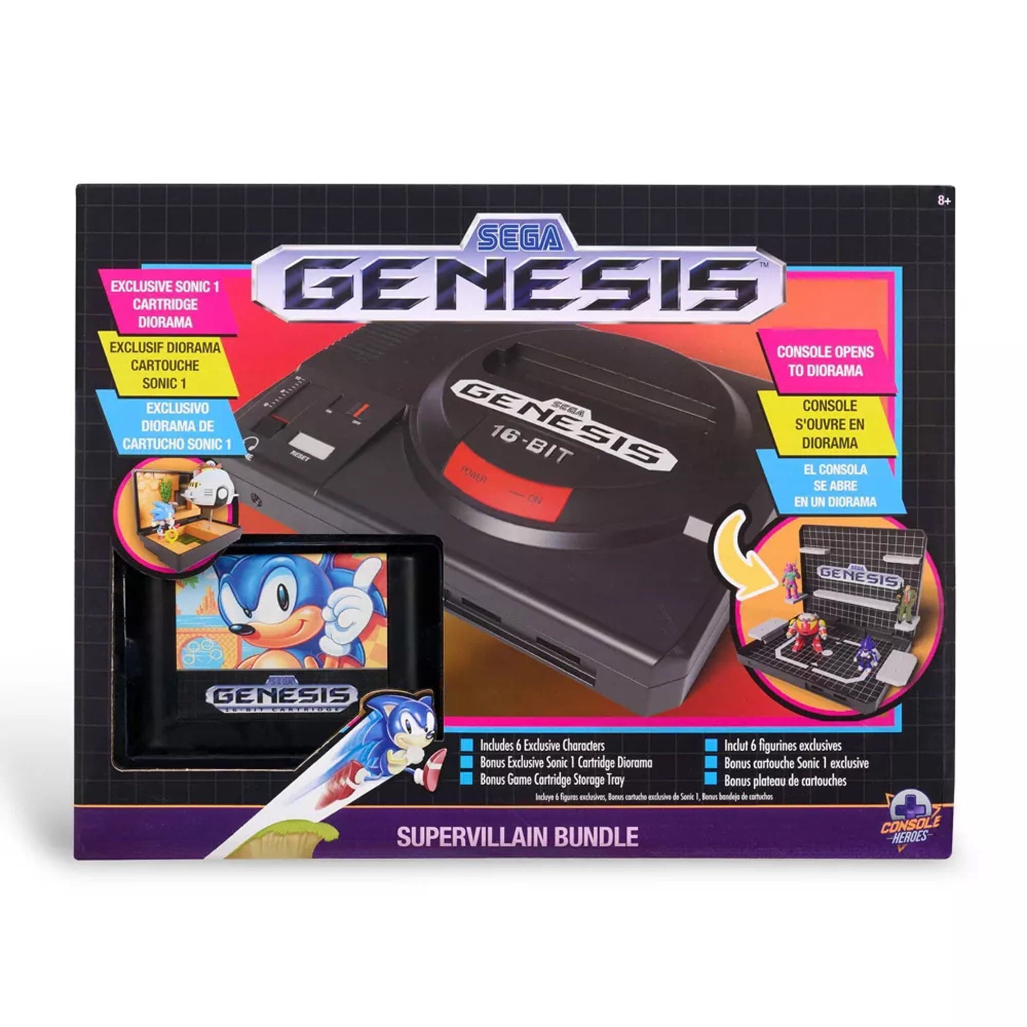 Super Villain Bundle SEGA Genesis Collectible Diorama Console Heroes Series