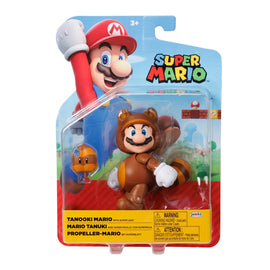 Tanooki Mario Wave 43 Super Mario Bros 4" Nintendo Figure by Jakks Pacific