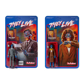 They Live Male + Female Ghoul Reaction Figures by Super7